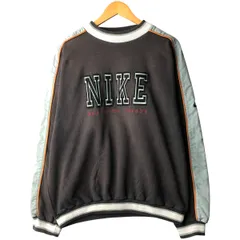 古着 90年代 ナイキ NIKE 銀タグ モックネック ロゴスウェットシャツ トレーナー メンズL相当 ヴィンテージ/eaa599107