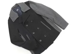 green label relaxing グリーンレーベルリラクシング ユナイテッドアローズ ウール混 切替 ピー コート sizeXS/グレーx紺x黒 ◇■ メンズ