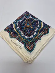 【新品】Christian Dior レディースハンカチ 約52㎝ やや大判サイズ