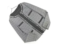 UNTITLED アンタイトル ノーカラー ジャケット size1/グレーx黒 ■■ レディース