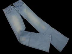 SOMETHING サムシング エドウィン フレア デニムパンツ size28x32/水色 ■■ レディース