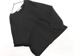 nano universe ナノユニバース プルオーバー ブラウス シャツ sizeF/黒 ◇■ レディース