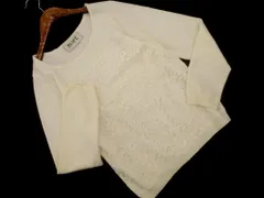 ROPE ロペ レース ニット セーター sizeM/オフホワイト ◇■ レディース