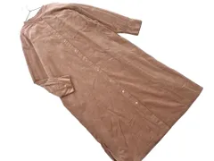 LEPSIM レプシィムローリーズファーム コーデュロイ シャツ ワンピース sizeF/茶 ◇■ レディース