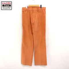 70s vintage フレア コーデュロイ パンツ メンズ XLサイズ相当 ビッグサイズ オーバーサイズ