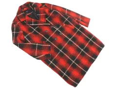 ZARA ザラ ウール混 ツイード チェック コート sizeS/黒ｘ赤 ◇■ レディース