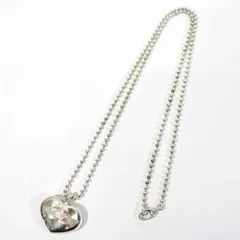 【三重本店】 中古 GUCCI | グッチ 246487 J8400 インターロッキングG ブリットハート ネックレス / ハートモチーフ シルバー 【135】