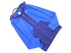 adidas アディダス バイカラー ジップアップ パーカー sizeM/紺ｘ青 ◇■ メンズ