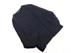 nano universe ナノユニバース ケーブル編み ニット セーター sizeS/紺 ◇■ レディース