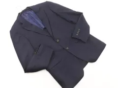 TAKEO KIKUCHI タケオキクチ ウール混 ストライプ テーラード ジャケット size2/紺 ◇■ メンズ