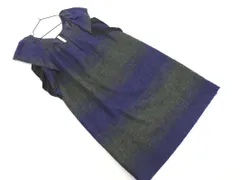 UNTITLED アンタイトル ウール混 ワンピース size2/青ｘ緑 ◇■ レディース