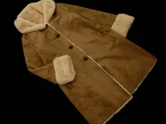 INGNI イング フェイクムートン フーディー コート sizeM/ベージュ ◇■ レディース