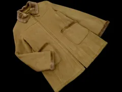 COMME CA ISM コムサイズム フェイクムートン コート sizeF/ベージュ ◇■ レディース