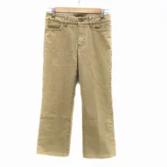 バーバリー ロンドン BURBERRY LONDON パンツ ストレート アンクル丈 チェック柄 36 S マルチカラー ベージュ /HO9 ■GY53