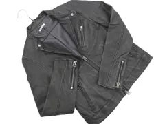 FREAK'S STORE フリークスストア 羊革 レザー シングル ライダース ジャケット sizeS/黒 ◇■ レディース