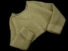 archives アルシーヴ ショート丈 ボア カーディガン sizeM/薄緑 ◇■ レディース