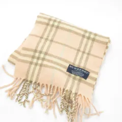 英国製 BURBERRY ラムウール ノバチェック マフラー キッズ