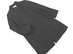 NATURAL BEAUTY BASIC ナチュラルビューティーベーシック ウール混 スタンドカラー コート sizeL/黒 ◇■ レディース