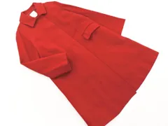 KUMIKYOKU 組曲 ウール100% ステンカラー コート size2/赤 ◇■ レディース