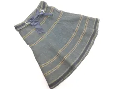 TO BE CHIC トゥービーシック 切替 フレア デニムスカート size40/紺 ■■ レディース