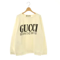 【中古】グッチ GUCCI 517139 スウェット トレーナー 長袖 コットン S アイボリー /NR ■GY57 メンズ グッチ GUCCI 517139 スウェット トレーナー 長袖 コットン S