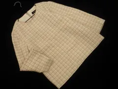 green label relaxing グリーンレーベルリラクシング ユナイテッドアローズ ウール混 ツイード ブラウス シャツ ベージュ ◇■ レディース