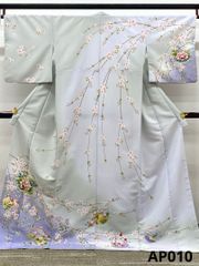 蘇州刺繍 汕頭刺繍 相良刺繍 訪問着 鳳凰 鳥 唐花 正絹 - メルカリ