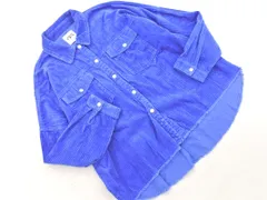 ZARA ザラ コーデュロイ カットオフ ジャケット sizeL/青 ◇■ レディース