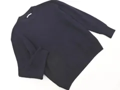 ZARA ザラ クルーネック ニット セーター sizeM/紺 ◇■ メンズ