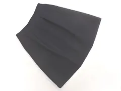 MACKINTOSH PHILOSOPHY マッキントッシュフィロソフィー ウール混 タック Aライン 台形 スカート size38/紺 ◇■ レディース