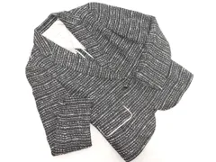 KUMIKYOKU 組曲 ツイード テーラード ジャケット size1/黒 ◇■ レディース