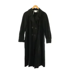 【中古】フォルテフォルテ FORTE FORTE トレンチコート スプリングコート ロング 0 ブラック /DF ■GY57 レディース フォルテフォルテ FORTE FORTE トレンチコート スプリングコート
