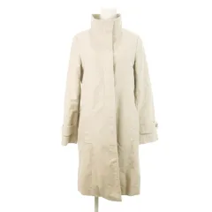 B&Y ユナイテッドアローズ BEAUTY&YOUTH ビューティー&ユース スタンドカラーコート ロング 比翼 M ベージュ /AH11 ■GY12