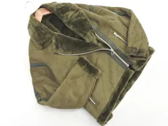 FLORENT フローレント フェイクムートン ライダース ジャケット size1/カーキ ◇■ レディース