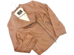 23区 ラムレザー ライダース ジャケット size32/茶 ◇■ レディース