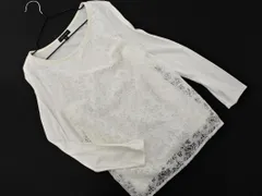 INDIVI インディヴィ 総レース 切替 カットソー size05/白 ◇■ レディース