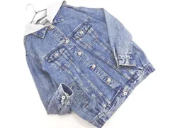 AS KNOW AS アズノゥアズ フード付 デニム ジャケット sizeM/インディゴｘグレー ◇■ レディース