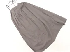 SM2 サマンサモスモス プリーツ キャミソール ワンピース sizeF/チャコール ◇■ レディース