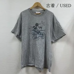 ディズニー 90s ディズニーランド ミッキーマウス クルーネック 半袖 Tシャツ プリント USA製 メンズ XL ISItems【USED】【古着】【中古】50110889
