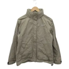 ザノースフェイス THE NORTH FACE ナイロンジャケット マウンテンパーカー ジップアップ ロゴ刺繍 NPW15602 ベージュ M