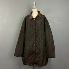 バーバリーロンドン ノバチェック リネン混ジャケット 茶色 大きいサイズ 44 BURBERRY LONDON バーバリーロンドン キルティングジャケット フル