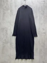 ZARA ザラ ハイネック Iライン スリムフィット リブ ニット ロング ワンピース sizeUSA M/黒 ◆■レディース