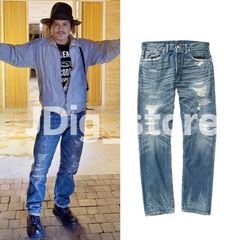 レア ジョニーデップ 来日着用 RRL ラルフローレン ダメージリペア