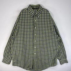 古着 ブルックスブラザーズ Brooks Brothers 長袖シャツ チェック SPORT SHIRT ボタンダウン L  グリーン系 マルチカラー メンズ
