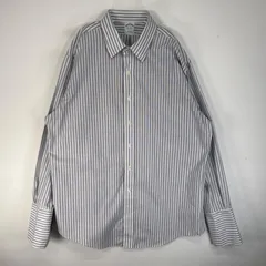 古着 ブルックスブラザーズ Brooks Brothers 長袖シャツ ストライプ カラーステイ SLIM FIT XL  パープル系 マルチカラー メンズ