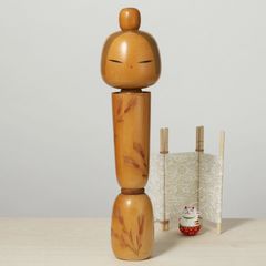 新型こけし、佐藤翠崕(1920‐)作、高さ13.8cm | | Vintage Shingata