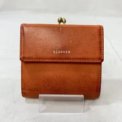 キソラ レザーウォレット LEATHER がま口財布 オレンジ系 レディース 表記無し ISItems【USED】【古着】【中古】50108912