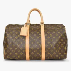 LOUIS VUITTON ルイヴィトン キーポル バンドリエール45 ボストンバッグ M41418 モノグラム ブラウン ゴールド金具 美品 中古 4b010060