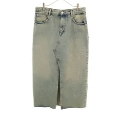 ZARA ザラ ロング丈 デニムスカート L ブルー系 レディース 古着