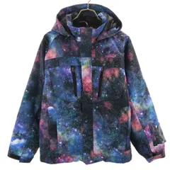 PONTAPES ポンタペス ギャラクシープリント 中綿ジャケット XS ブルー系 メンズ 古着